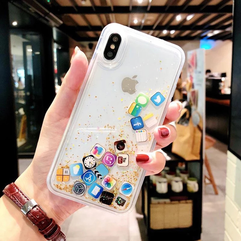 Fragance X - Dynamische Quicksand hoes voor iPhone 17