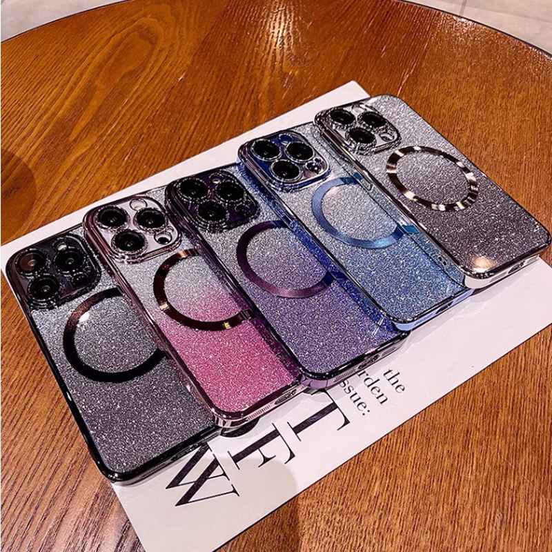 Fragance X - Glitter Plating Magnetische Ring Telefoon Case