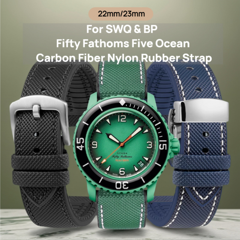 Fragance X - 22mm 23mm Voor Swatch X Blancpain