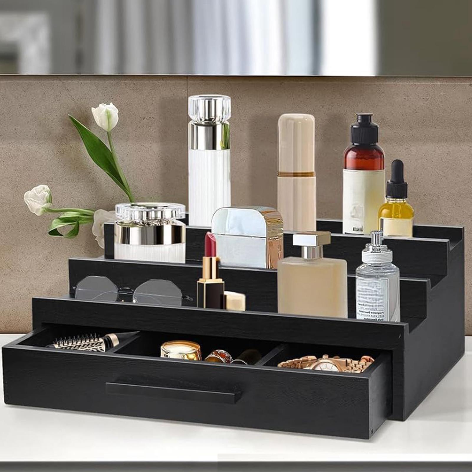 Perfume Fragrance Types For Men - Parfumstandaard organizer, geurorganizer, drielaags parfumrek, zwarte