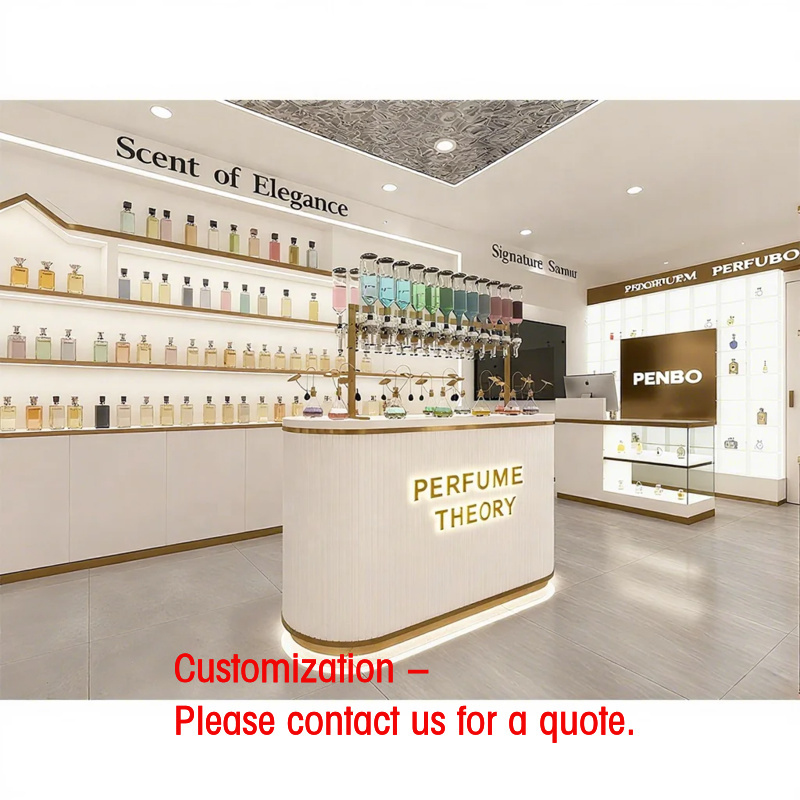 Perfume In Fragrance Shop - Op maat gemaakte verlichte geurparfum displaykast,