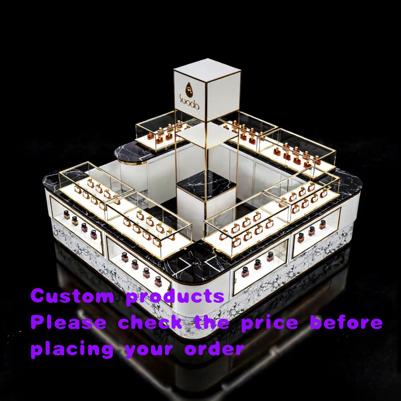 Perfume In Fragrance Shop - Luxe parfumkraam ontwerp met draaibaar etalage,