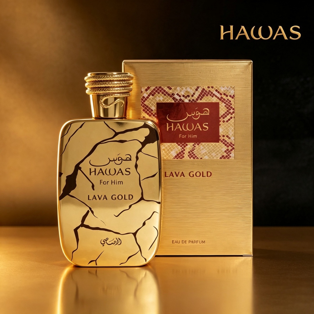 Hawas Lava Gold van Rasasi 100 - Pure Perfume Fragrance recensie en prijs