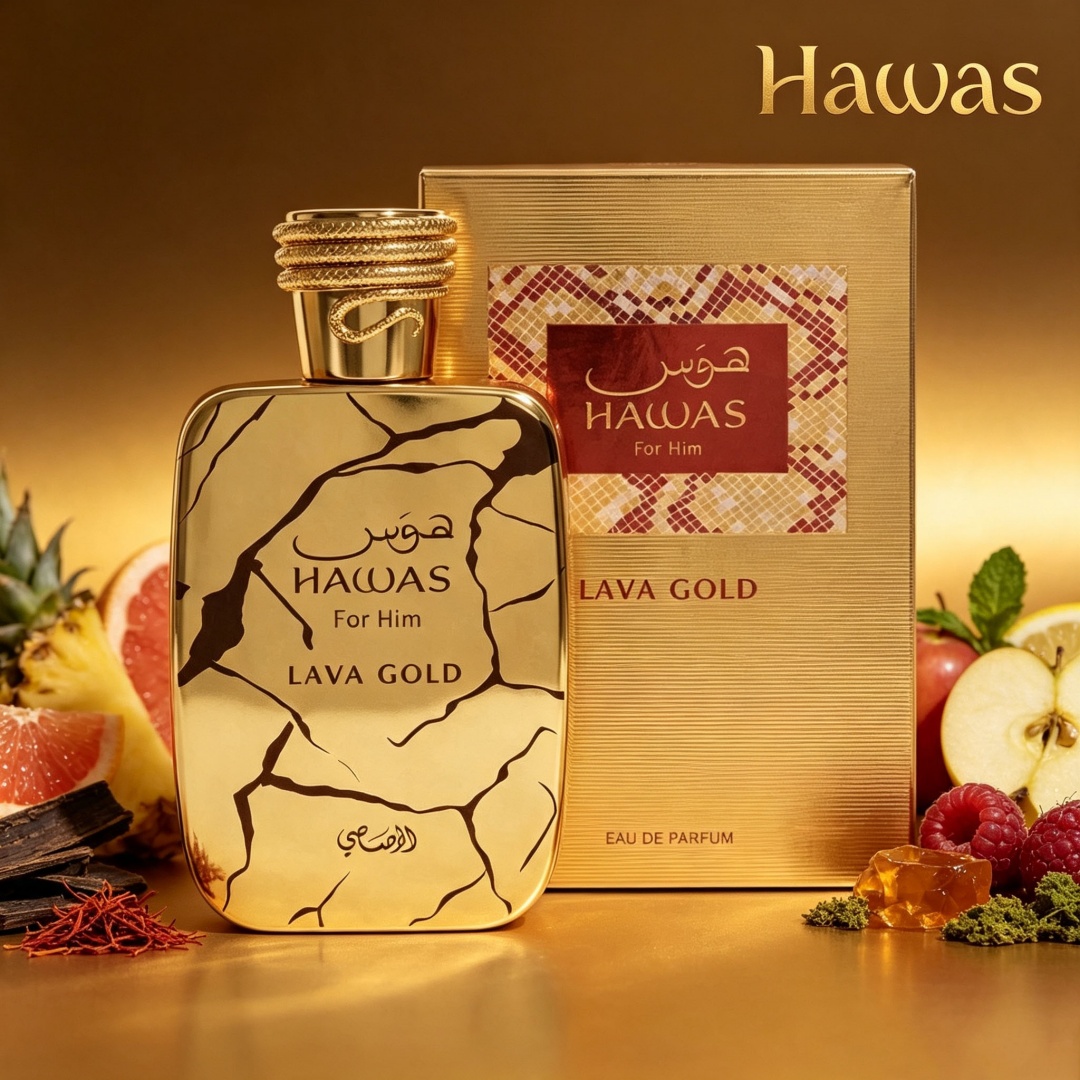Hawas Lava Gold van Rasasi 100 - Pure Perfume Fragrance recensie en prijs