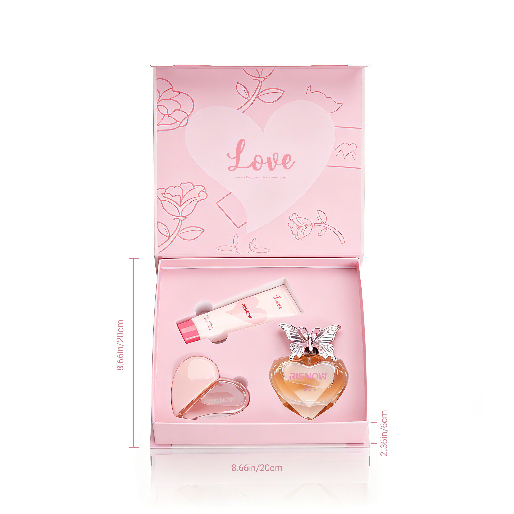 RISNOW Parfum Giftset voor Vro - Perfume Fragrance Lotion recensie en prijs